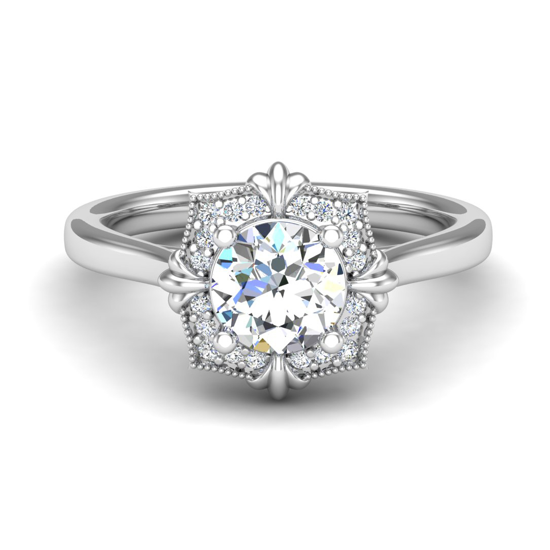 Kiara Halo Engagement Ring